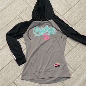 Gray and Black San Diego Padres Hoodie T